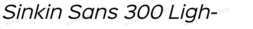 Sinkin Sans 300 Ligh字体转换